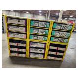 Industrial Hardware Storage Bin Unit with Springs, Furniture Tips, and MORE!!