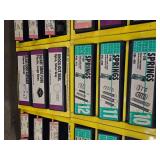 Industrial Hardware Storage Bin Unit with Springs, Furniture Tips, and MORE!!