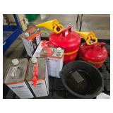 Assorted Lot of Metal Gas Cans and More!