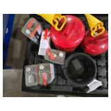 Assorted Lot of Metal Gas Cans and More!