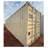 40 foot First Use High Cube Container with Rear Doors and a set of 4 Side Doors, Tan in Color: YLEU2521145