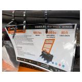 Unused 15,000lb skid Steer Hydraulic Logging Winch:  Arteer, 2026, 665lbs, Hydraulic Flow of 8-16gpm and 2200 psi minimum, Cable Length 80ft