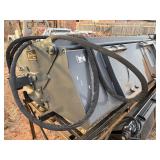 Unused 2026 72" Full Size Skid Steer Sweeper Broom with Bucket: 85.3" wide, Brush Diameter 23.6", Hydraulic flow of 13-20gpm, weighs 890lbs