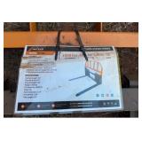 Unused Set of 42" full size Skid Steer Forks and Carriage:  Arteer, 405lbs, Lift Capacity of 3000lbs, Class IIA