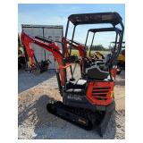 2025 Unused MX15RX Mini Excavator with 13.5HP gas engine and pilot controls