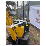 Unused H12R Mini Excavator:  420cc Rato Gas Engine, 14" bucket, 4 foot Tracks, nice little machine