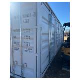 First Use 40 foot High Cube Container with 4 sets of side doors and 1 set of rear doors.  Very good condition.  MMPU1086319