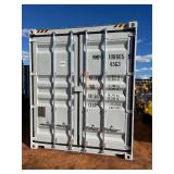 First Use 40 foot High Cube Container with 4 sets of side doors and 1 set of rear doors.  Very good condition.  MMPU1086659