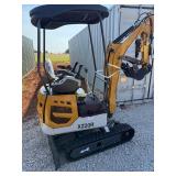 2025 Unused XZ20R Mini Excavator:  23HP V Twin RATO Gas engine, Pilot Controls, Larger Sized Machine