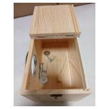 CooShou Parakeet Nesting Box Cockatiel Nesting Natural Pine Bird Nest Bird Breeding Box House Acrylic Transparent Bird Box with Detachable Wooden Board for Lovebirds Cockatiel Budgie Conure Parrot L