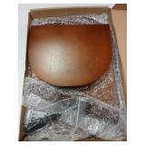 ARTORA Wall Mounted Plant Holder, Wooden Flower Pot Wall Hanging Shelf Black Indoor Outdoor Decorative Floating Shelves Planter Hanger Racks for Wall Bedroom Living Room Porch Balcony Decor (1 Pack)