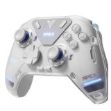 FLYDIGI APEX 4 Wireless PC Controller Forceflex Joystick Forceadapt Trigger 1000Hz Report Rate Full-Color LCD Display 1500mAh Battery Stereo Vibration PC/Switch/Switch2/TV/Android/Laptop