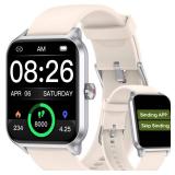 Smart Watch No App/Phone Required,42mm Smartwatch for Women Men,Fitness Tracker Watch with Heart Rate Monitor, Sleep Tracker, Pedometer,Step Counter,IP68 Waterproof, for Android iOS Phones