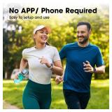 Smart Watch No App/Phone Required,42mm Smartwatch for Women Men,Fitness Tracker Watch with Heart Rate Monitor, Sleep Tracker, Pedometer,Step Counter,IP68 Waterproof, for Android iOS Phones