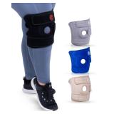 KARM Plus Size Knee Brace for Women & Men Plus Size - Adjustable Knee Support Brace for Meniscus Tear, Arthritis Pain, Compression with Side Stabilizers - Obese People (4XL/5XL/6XL Black)