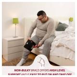 KARM Plus Size Knee Brace for Women & Men Plus Size - Adjustable Knee Support Brace for Meniscus Tear, Arthritis Pain, Compression with Side Stabilizers - Obese People (4XL/5XL/6XL Black)