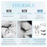 Magnetic Eyelashes with Applicator,Reusable Magnetic Eyelashes Natural Look,Easy to Wear and Remove Soft Lashes Kit No Liner Needed(Wild)