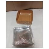 Kucoele 7 x 7 Inches Charcuterie Boxes with Clear Lids, 14 Pack Disposable Large Paper Charcuterie Boxes, To Go Food Containers for Charcuterie, Sandwiches, Cookies, Cake Slices, Strawberries (Brown)