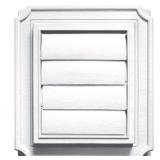 Builders Edge 140137079001 Scallop Exhaust Ventilator, 4 in, Arctic, 001, White