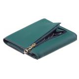 Travelambo RFID Blocking Wallet Women Small Womens Wallet Credit Card Holder Mini Compact Trifold Wallets for Women with Coin Pocket Zipper