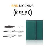 Travelambo RFID Blocking Wallet Women Small Womens Wallet Credit Card Holder Mini Compact Trifold Wallets for Women with Coin Pocket Zipper