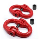 lifgarfe 2pcs 1/2inch Hammerlock Coupling Connector Link Safety Chain Adapter Connector Hammerlock Tow Hitch