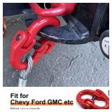 lifgarfe 2pcs 1/2inch Hammerlock Coupling Connector Link Safety Chain Adapter Connector Hammerlock Tow Hitch