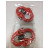 lifgarfe 2pcs 1/2inch Hammerlock Coupling Connector Link Safety Chain Adapter Connector Hammerlock Tow Hitch