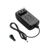 ALITOVE 12V 1.5A Power Supply 18W AC Adapter 100-240V 50-60Hz to DC 12 Volt 1500mA 1A Transformer DC 12V Power Cord 4.92ft with 5.5 x 2.5mm Barrel for LED Lights CCTV Camera Router