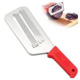 Cabbage Shredder,Cabbage Potato Julienne Vegetable Veggie Peelers for Kitchen,1 Pcs Red Stainless Steel Fruit Vegetable Slicer Slicers