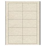 Parchment Style Business Cards - 25 Sheets / 250 Business Cards - 65lb Cover (176 gsm) (Natural)
