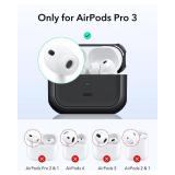 ESR for AirPods Pro 3 Case, Compatible with AirPods Pro 3rd Generation Case (2025), Compatible with MagSafe, Full Drop Protection Cover with Lanyard, Black