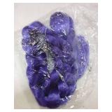 NISEYO NU Easy Clip in Purple Ponytail Extensions 26 Inch Long Purple Braids Synthetic Fiber Box Braiding Hair for Cosplay Halloween Costume