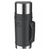 Stanley Classic Legendary Large Food Jar 1.0 qt | Vacuum Insulated Food Container | Wide Mouth Screw On Lid | Packable for Travel | Stainless Steel with Leakproof Lid | BPA-Free | Black 2.0