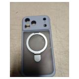 MOCCA Design for iPhone 17 Pro Max Case, Compatible with Magsafe [Premium Invisible Magnetic Ring Stand] [Military Drop Protection] Full Camera Guard Translucent Matte Slim Phone Cover,Light Blue