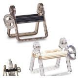 Plastic Tube Squeezer Roller Durable Tube Wringer for Paint, Toothpaste, Hair Color Perfect for Artists, Salons & DIY (Black and White) 2 pack