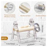 Plastic Tube Squeezer Roller Durable Tube Wringer for Paint, Toothpaste, Hair Color Perfect for Artists, Salons & DIY (Black and White) 2 pack