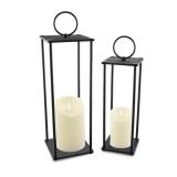 Rustic Farmhouse Lantern Decor,Lanterns Decorative Outdoor,Modern Farmhouse Lantern Decor Set of 2
