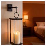 Rustic Farmhouse Lantern Decor,Lanterns Decorative Outdoor,Modern Farmhouse Lantern Decor Set of 2