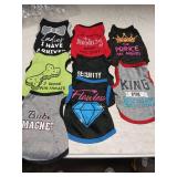 Hooyuwak 8 Pieces Pet Shirts Funny Dog Printed Clothes Breathable Cool Puppy Sleeveless Vests for Summer