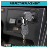 Upgraded Ignition Key Switch for Club Car DS, Limo, Turf Carryall 1 & 2, XRT 1996-up 12V Gas Golf Cart, OEM# 101826301, 1012505 10 l0l
