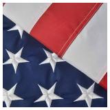 American Flag 3x5 Outdoor, US Flag/USA Flag with 300D Oxford Polyester, Sewn Stripes, Brass Grommets, Embroidered Stars, for Outdoor Use