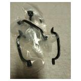 QCAA Steel Screen Door Pull, 4-3/4", Black Plated, 4 Pack, Made in Taiwan