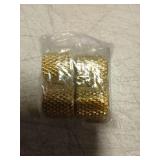 Unxuey Electric Guitar Knobs Metal Flat Top Control Volume Tone Switch Knob with Wrench for Bass Guitar (Golden,4pcs/Set)