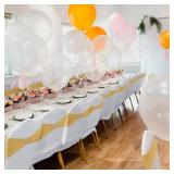 Babenest Spandex Chair Sashes Bows 50PCS Premium Stretch Chair Cover Band with Buckle Slider Universal Elastic Chair Ties for Wedding Party Easter Ceremony Reception Banquet Decoration (Gold)