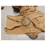 Babenest Spandex Chair Sashes Bows 50PCS Premium Stretch Chair Cover Band with Buckle Slider Universal Elastic Chair Ties for Wedding Party Easter Ceremony Reception Banquet Decoration (Gold)