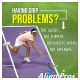 ALIEN PROS Tennis Racket Grip Tape (6 Grips) - Precut and Dry Feel Tennis Grip - Tennis Overgrip Grip Tape Tennis Racket - Wrap Your Racquet for High Performance (6 Grips, Blue)