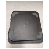 LOXP Adjustable Laptop Stand, Computer Stand with 360 Rotating Base, Ergonomic Laptop Riser Mount for Desk Foldable Protable Computer Desk Fits with MacBook Pro Air (10-16") - Black