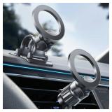LISEN for MagSafe Car Mount, [Upgrade 2026 Ultra Magnets] Magnetic Phone Holder for Your Car Cell Phone Holder Mount for Air Vent Car Accessories fit iPhone 17 16 15 14 13 12 Pro Max Plus Mini