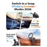 LISEN for MagSafe Car Mount, [Upgrade 2026 Ultra Magnets] Magnetic Phone Holder for Your Car Cell Phone Holder Mount for Air Vent Car Accessories fit iPhone 17 16 15 14 13 12 Pro Max Plus Mini